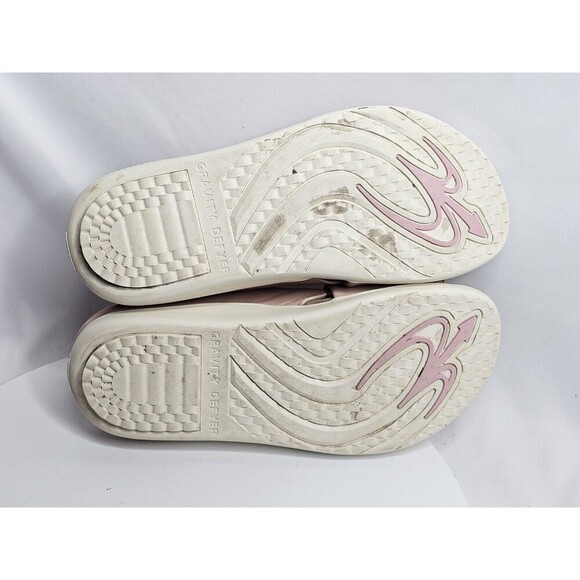 Gravity Defyer Sandals Pink Leather Slip On Slide Ortho Veroshock Shoes Womens 8 - Picture 7 of 8